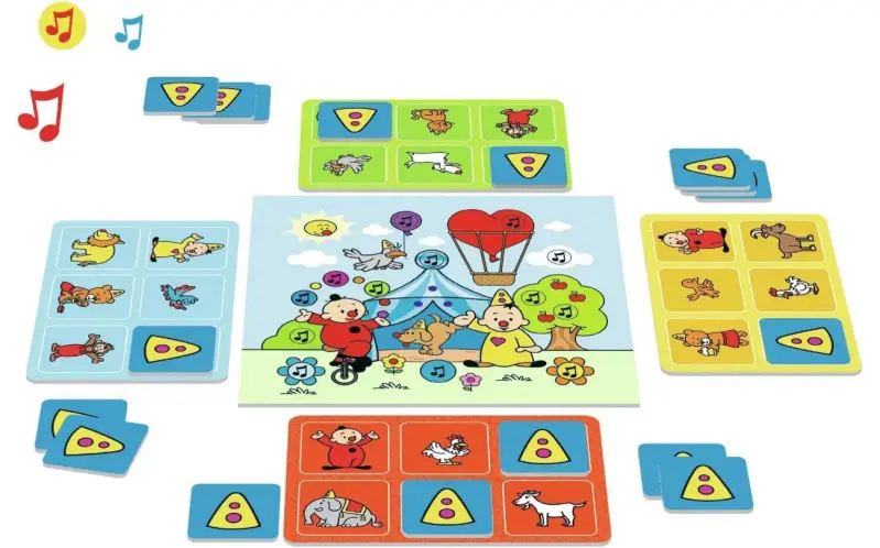 Bumba bordspel - Bingo - zoek als eerste de juiste geluiden