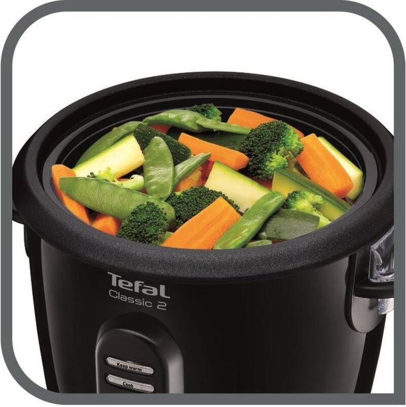 Tefal Classic RK1028 - Rijstkoker - 1 L - 6 Kops - Compact - Eenvoudig in Gebruik - Automatische Warmhoudfunctie - Zwart - Afbeelding 2