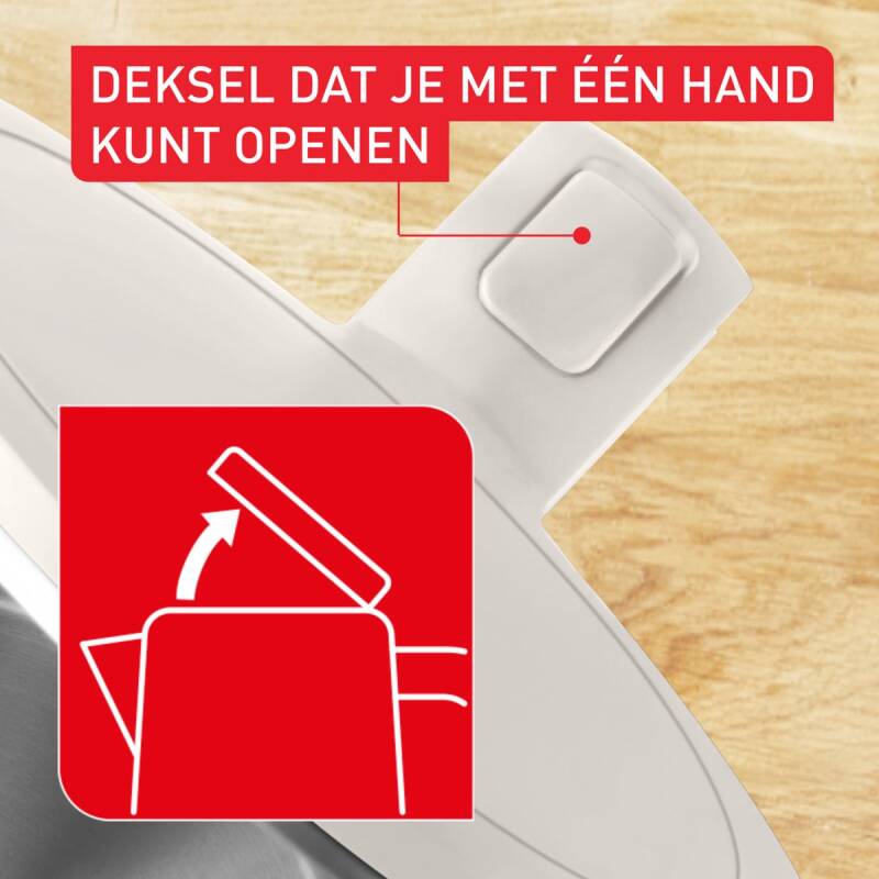 Tefal Thermo Protect KO140B - Waterkoker - 1,5L - Dubbele Wand - RVS Binnenkant - 2200W - Wit - Afbeelding 4