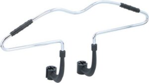Dunlop Auto Kledinghanger voor Hoofdsteun - Auto Hanger Hoofdsteun Auto - Kledinghanger van Chroom - Makkelijk en Snel te Bevestigen - 42,5 x 3 x 14,3 CM - Chroom - Zilver