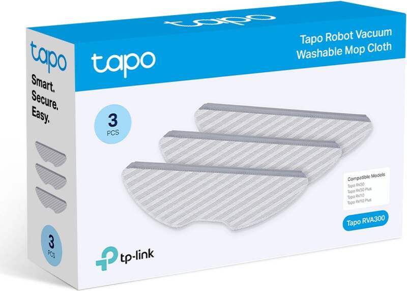 TP-Link TAPO RVA300- Rrobotstofzuiger uitwasbare dweildoek - 3stuks - Afbeelding 2
