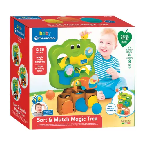 Baby Clementoni - Ballenboom - Activity Center - Ballenbaan met 3 Ballen - Speelgoed voor Kinderen vanaf 1 jaar - Afbeelding 2