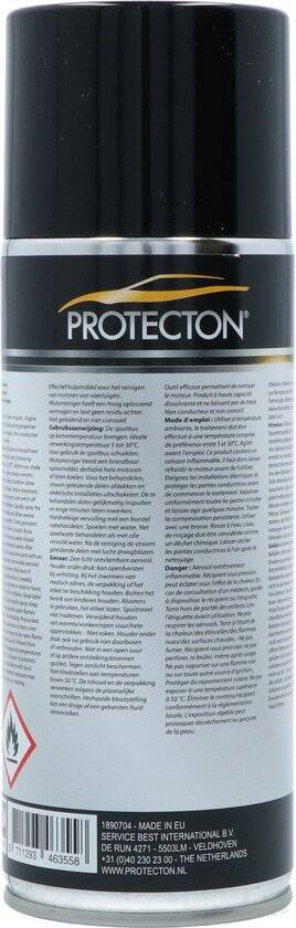 Protecton Motorreiniger 400ml – Hoog Oplossend Vermogen – Residuvrij – Niet-Geleidend – Niet-Corrosief - Afbeelding 2