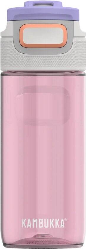 Kambukka Elton drinkfles 500ml - Barely Blush met 3-in-1 deksel en makkelijke reiniging