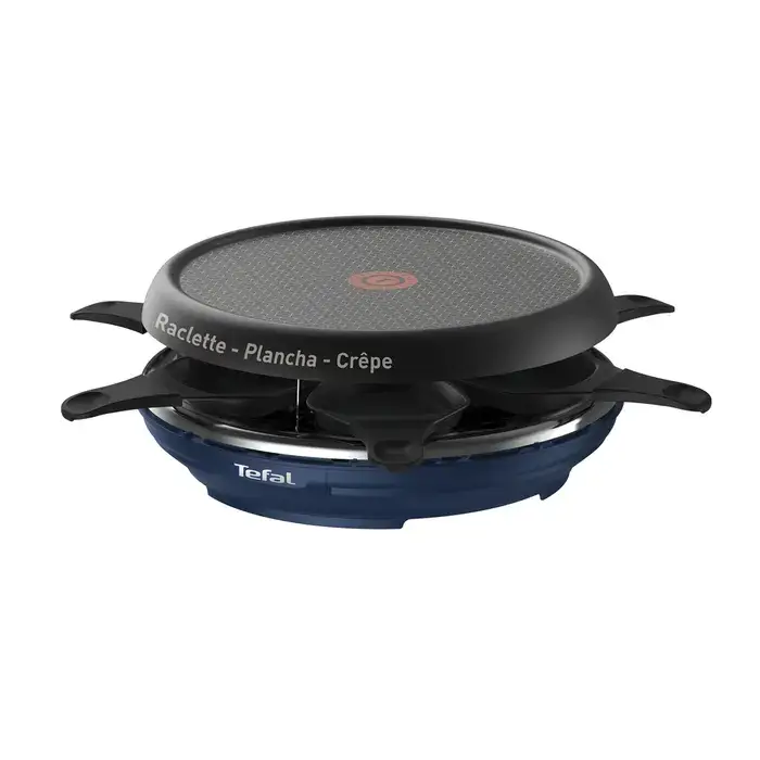 Tefal Deco RE12A4 Neo - Gourmetset - 6 Personen - Donkerblauw - Anti-aanbaklaag - Compact Design - Afbeelding 2