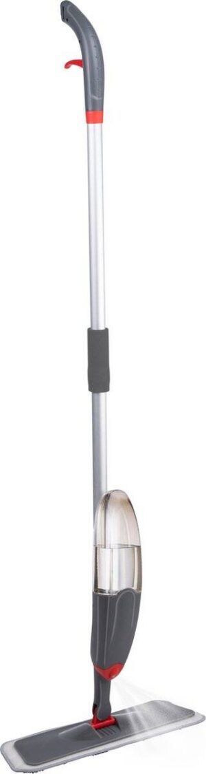 Dirt Devil Dweil met Sprayfunctie - 360° Roterende Dweil - Incl. Dweildoek - Hervulbare Fles 640ML - Voor Nat en Droog Gebruik - Kunststof - Grijs
