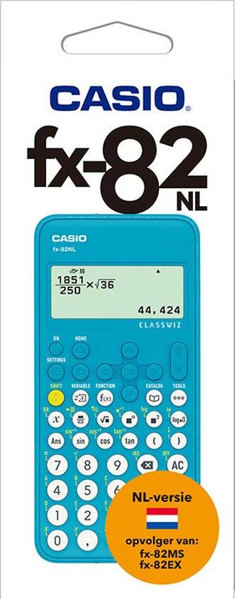 Casio fx-82NL rekenmachine - wetenschappelijke rekenmachine - voor de middelbare school - Afbeelding 3