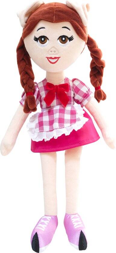 K3 De 3 Biggetjes knuffel - Knuffelpop met muziek 40 cm - Hanne