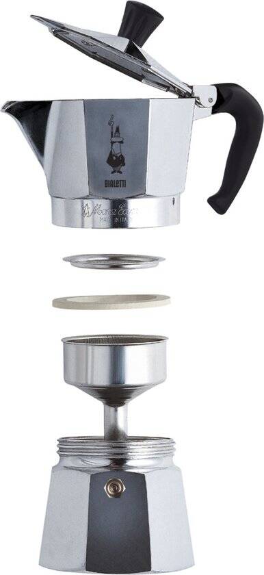 Bialetti Moka Express - Percolator - 2 kops - Aluminium - Afbeelding 2