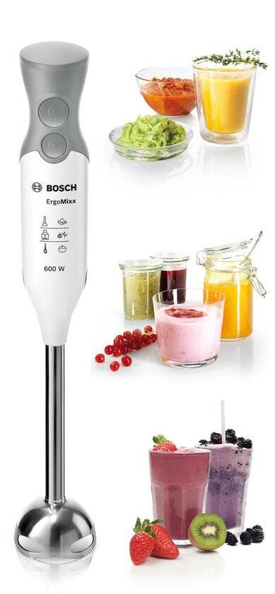 Bosch MSM66110 ErgoMixx - Staafmixer - 600W - Wit/Grijs - Afbeelding 2