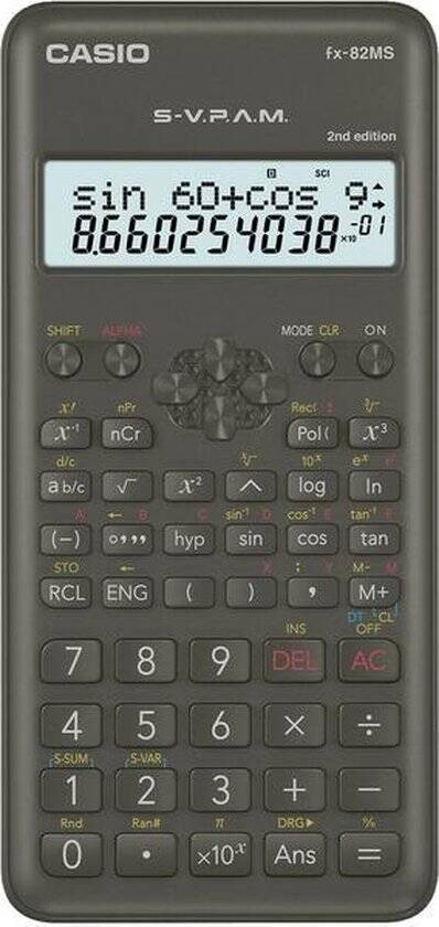 Casio fx-82MS-2 - Wetenschappelijke rekenmachine