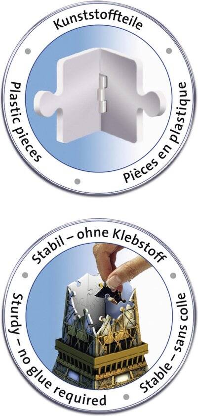Ravensburger Eiffeltoren - 3D Puzzel gebouw van 216 stukjes - Afbeelding 4