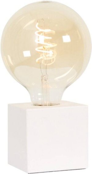 Calex Tafellamp Vierkant - E27 Fitting - Wit - Excl. lichtbron