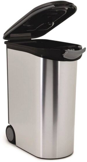 Curver Voedselcontainer Hond of Kat - 54L - 20KG - 49x28x60,5cm - Metallic