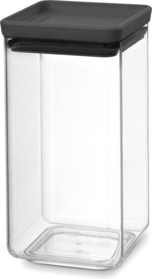 Brabantia Tasty+ Voorraadbus - Stapelbaar - 1,6 l - Dark Grey