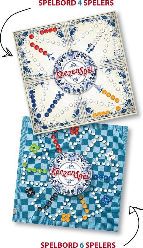 Clown Games Keezenspel - Bordspel - Dubbelzijdig - 2 tot 6 spelers - Afbeelding 3