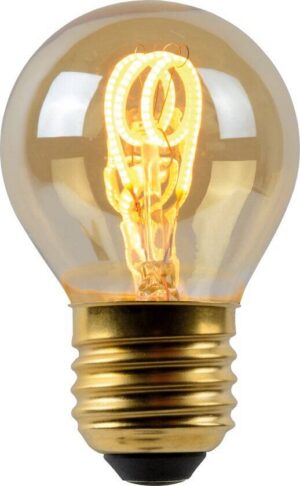 Lucide G45 - Filament lamp - Ø 4,5 cm - LED Dimbaar - E27 - 1x3W 2200K - Amber