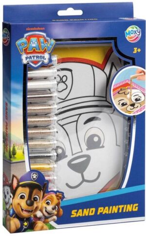 PAW Patrol Knutselset zand schilderen sand painting - met Chase, Skye en Marshall - Moxy creatief speelgoed junior jongens en meisjes vanaf 3 jaar - 16 delig