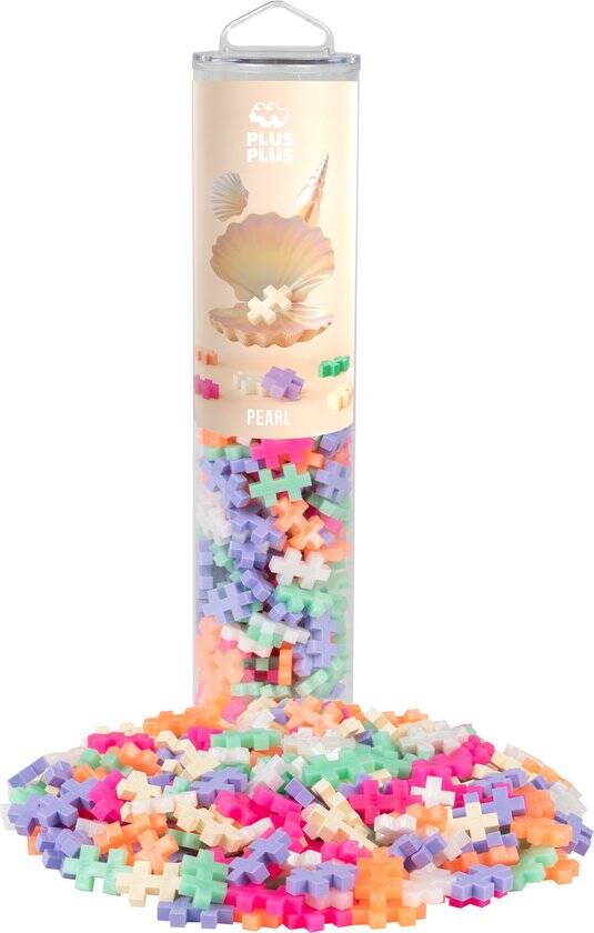 Plus-Plus Tube pearl 240 delige bouwset - 4316 - Bouwspeelgoed - Constructiespeelgoed - Set met bouwstenen - Vanaf 5 jaar - Afbeelding 3