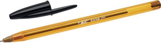 BIC Cristal Original Fine Balpennen - Zwart - Doos van 50 Stuks - Dunne Punt 0.8 mm - Afbeelding 2