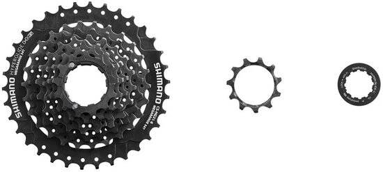 8-speed cassette Shimano Altus HG31 11-34T - Zwart - Afbeelding 2