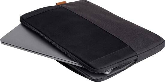 Trust Lisboa - Laptophoes - Sleeve - 16 inch - Gerecycled materiaal - Zwart - Afbeelding 2