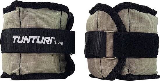 Tunturi Enkelgewichten en Polsgewichten - Gewichten - 2 x 1,0kg - Grijs - Afbeelding 3