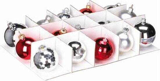 Sunware Nesta kerstballen opbergbox 24L - Voor 45 kerstballen - 43x22x34 cm - Afbeelding 3