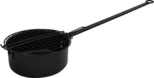 Esschert Design Popcornpan - kampvuur pan voor open vuur - 1.6 L