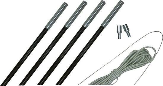 Eurotrail Fiber Stokkenset - 9,5mm - 400-450 cm