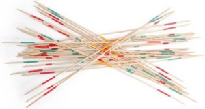 BS Toys Mikado - Grote Stokken - Hout - Buitenspeelgoed - Familiespel - Cadeau kind