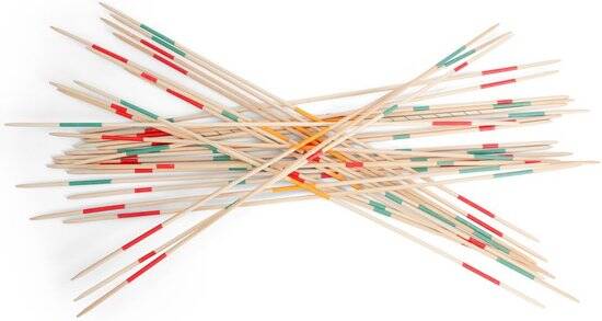 BS Toys Mikado - Grote Stokken - Hout - Buitenspeelgoed - Familiespel - Cadeau kind