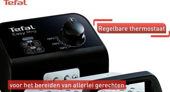 Tefal Easy Pro FR3330 - Frituurpan - 3 L - Koude Zone - Kijkvenster - Makkelijk Schoonmaken - 2200W - RVS Design - Afbeelding 2