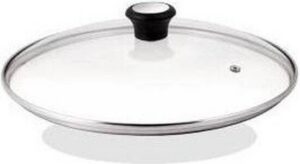 Tefal Glazen Deksel - Ø 26 cm - Met Stoomgaatje - Hittebestendig - Geschikt voor Koekenpannen