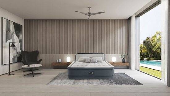 Intex Queen Ultra Plush Headboard Luchtbed met ingebouwde pomp - 203x152x46cm - Afbeelding 3