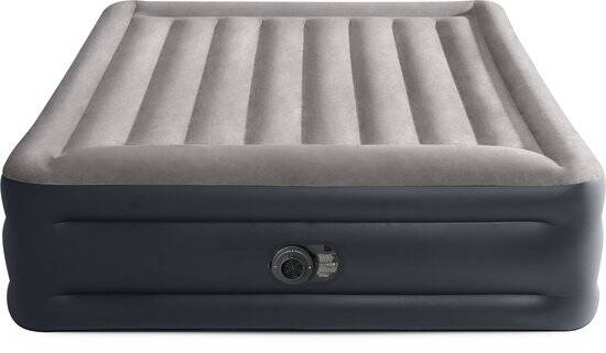 Intex Queen Deluxe Pillow Rest Luchtbed met ingebouwde pomp - 203x152x42 cm