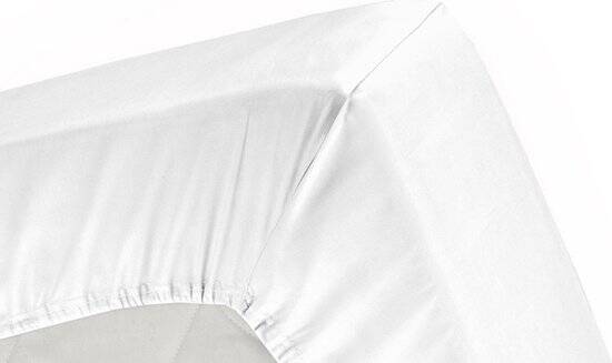 Cinderella Hoeslaken - Geschikt voor Boxspring - Jersey - 80/90x220 of 100x200 cm - tot 25 cm - Wit - Afbeelding 3