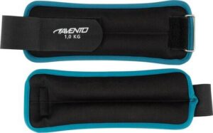 Avento Pols/Enkel Gewicht - Neopreen - 2x 1.0 kg - Zwart/Blauw