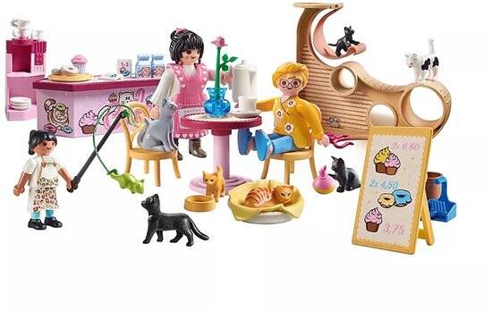PLAYMOBIL My Life Kattencafé 71744 - Afbeelding 2