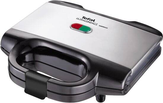 Tefal Ultracompact SM1552 - Tosti-apparaat - Compact Design - Anti-aanbaklaag - Veilig in gebruik - 700W - RVS