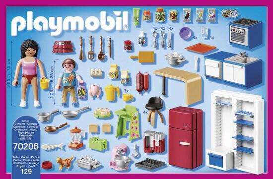 PLAYMOBIL Dollhouse Leefkeuken - 70206 - Afbeelding 4