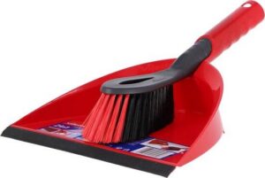 Vileda Stoffer en Blik 2in1 Set - Combinatie van klein stofblik en handborstel