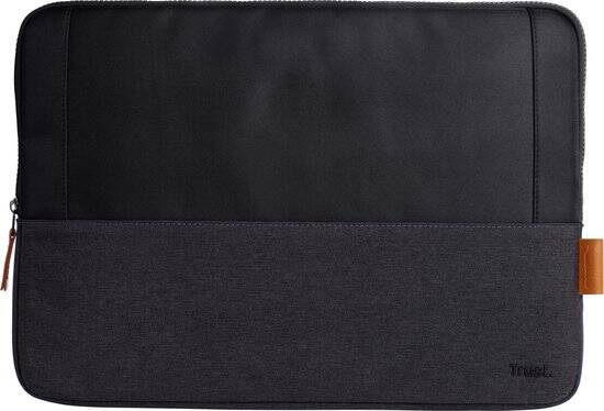 Trust Lisboa - Laptophoes - Sleeve - 16 inch - Gerecycled materiaal - Zwart