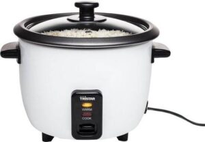 Tristar Rijstkoker 0.6L - RK-6117 - 3 personen - Droogkookbeveiliging, warmhoudfunctie - Wit
