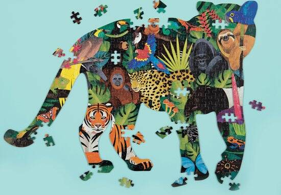 Mudpuppy 300 pcs Shaped Puzzle/Rainforest - Afbeelding 2