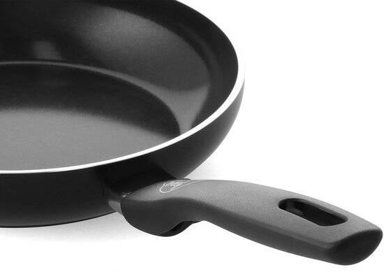 GreenChef Prime keramische inductie koekenpan 20cm - PFAS-vrij - Inductie koekenpan - Vaatwasserbestendig - Ovenbestendig tot 160°C - keramische antiaanbaklaag - Gerecylceerd aluminium - Zonder deksel - Zwart - Afbeelding 2