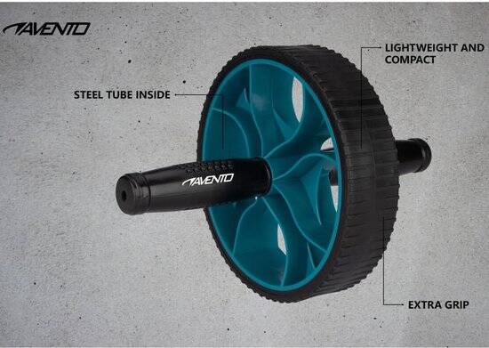 Avento Power Ab-Roller - Zwart/Blauw - Afbeelding 3