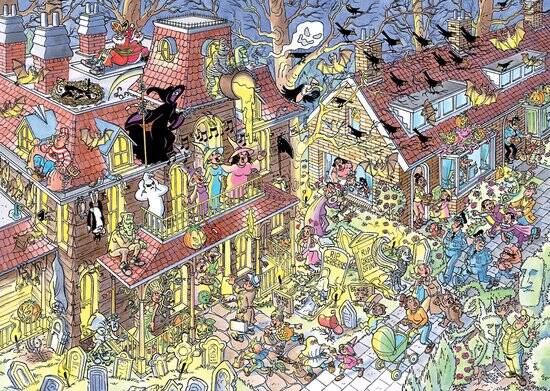Jan van Haasteren - Trick or treat - 500 stukjes puzzel - Legpuzzel voor volwassenen - Vanaf 12 jaar - Afbeelding 2