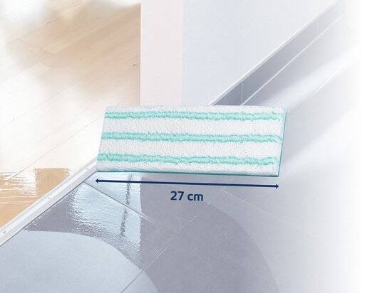 Leifheit Picobello S dweildoek allrounder Micro Duo - 27 cm wisbreedte - turquoise - wit - Afbeelding 2