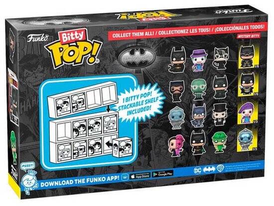 FUNKO BITTY POP: BATMAN 85TH - BATMAN 4PK. - Afbeelding 2